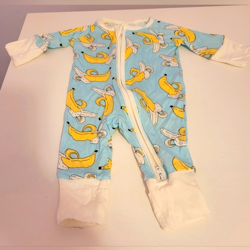 Little Sleepies Preemie zippy banana print